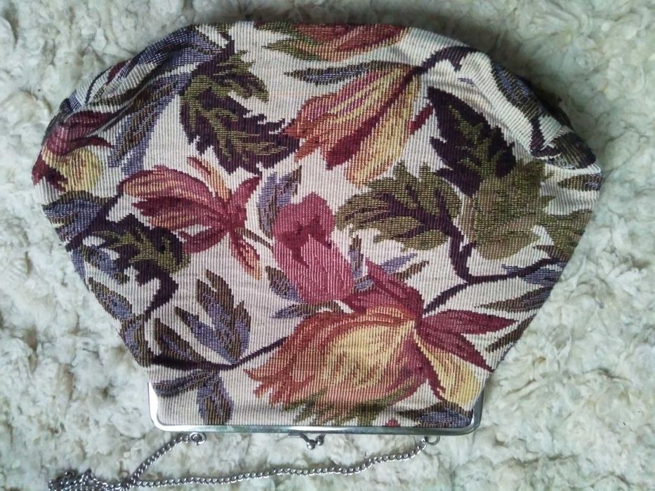 jak NOWA torebka damska do ręki tkana oldschoolowa