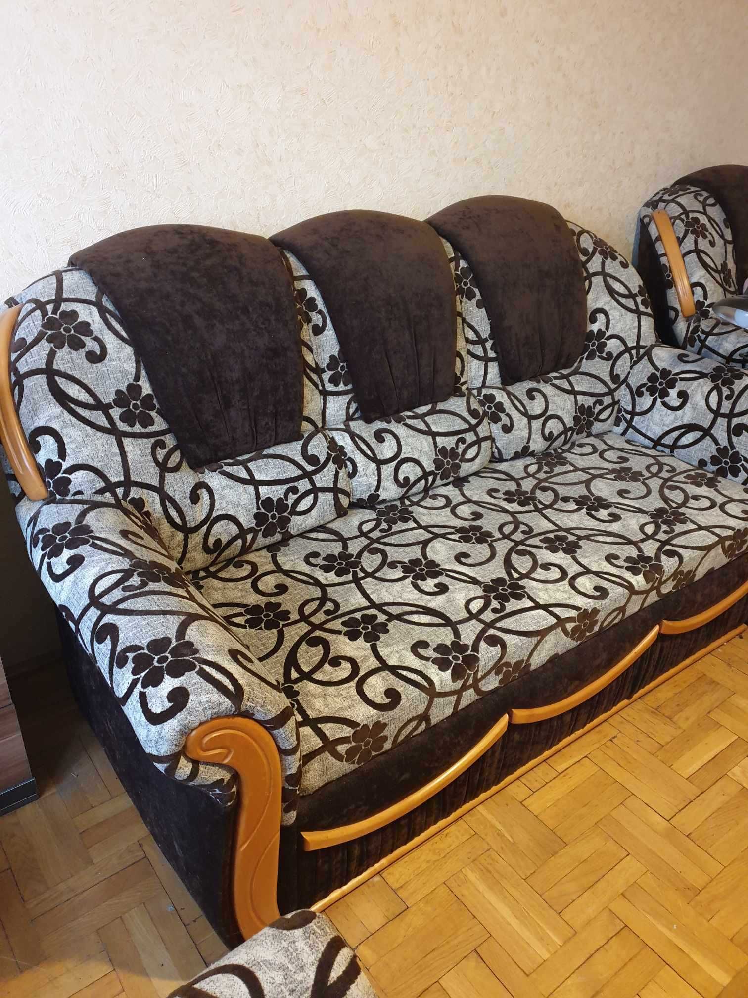 Sofa Kanapa funkcj. Spania + 2 fotele Jak Nowe Leszno TRANSPORT Gratis
