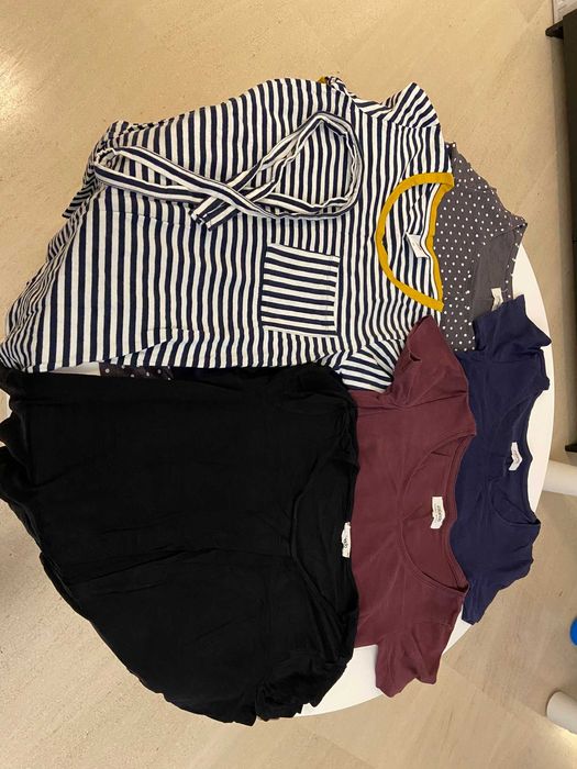Roupas de grávida - 5 camisas (XS)
