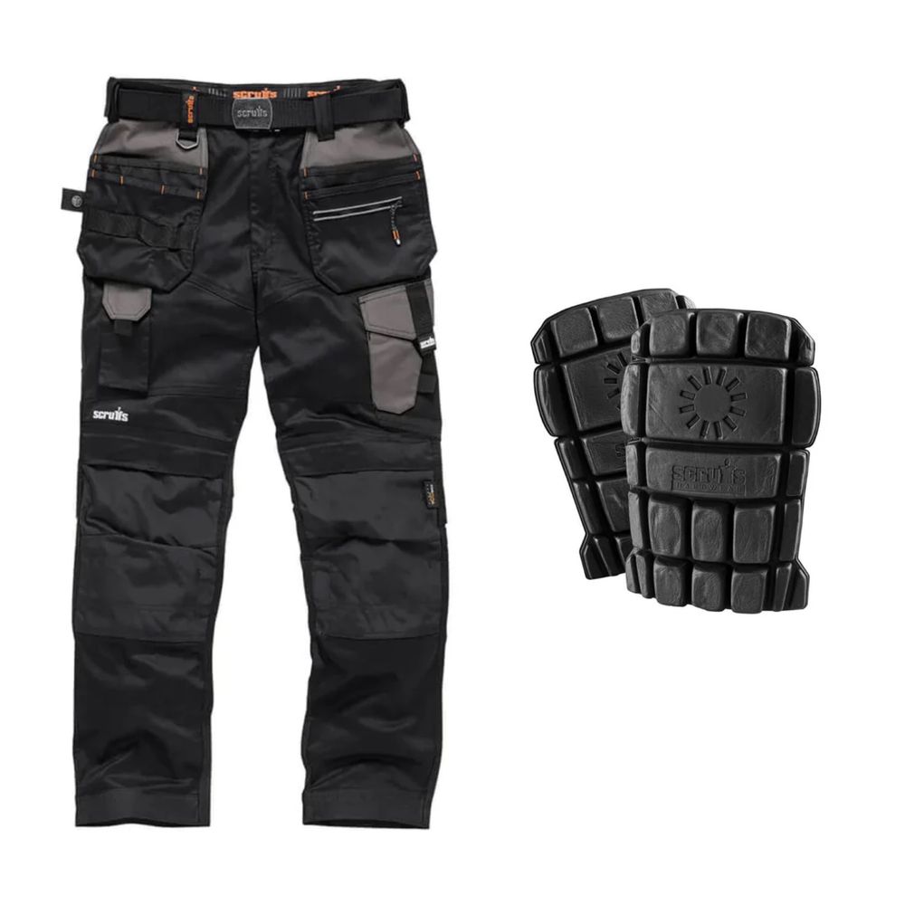 робочі штани Scruffs Pro Flex Holster Pocket Work Trousers Graphite