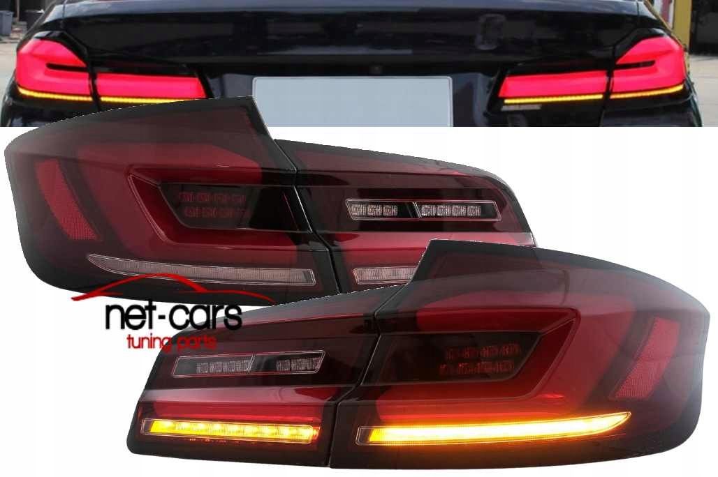 Lampy tylne BMW 5 F10 M5 -17 Neon LED wzór G30 Red