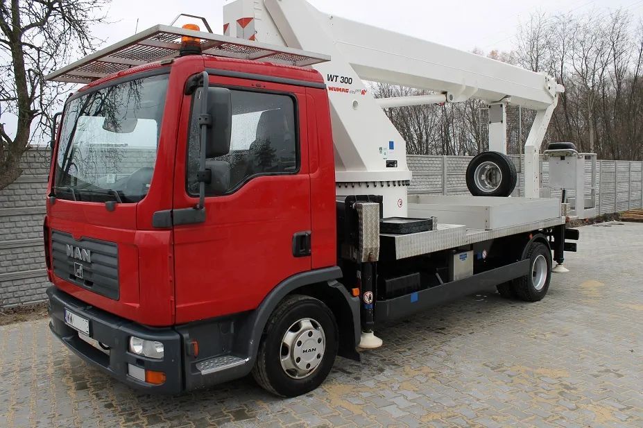 MAN TGL 8.180 - 30 m WUMAG WT 300 Palfinger Podnośnik koszowy zwyżka jak Ruthmann Multitel  30 m Podnośnik koszowy zwyżka WUMAG WT 300 palfinger jak ruthmann MAN