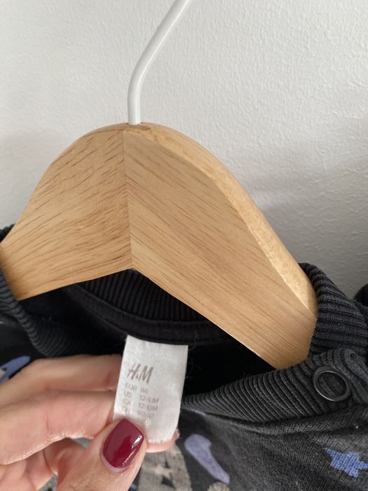 Komplet h&m 80 bluza spodnie dresowe w planety