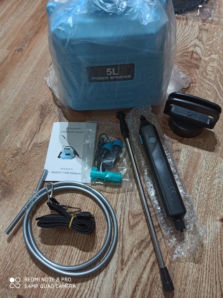 Opryskiwacz akumulatorowy 5L ładowanie USB