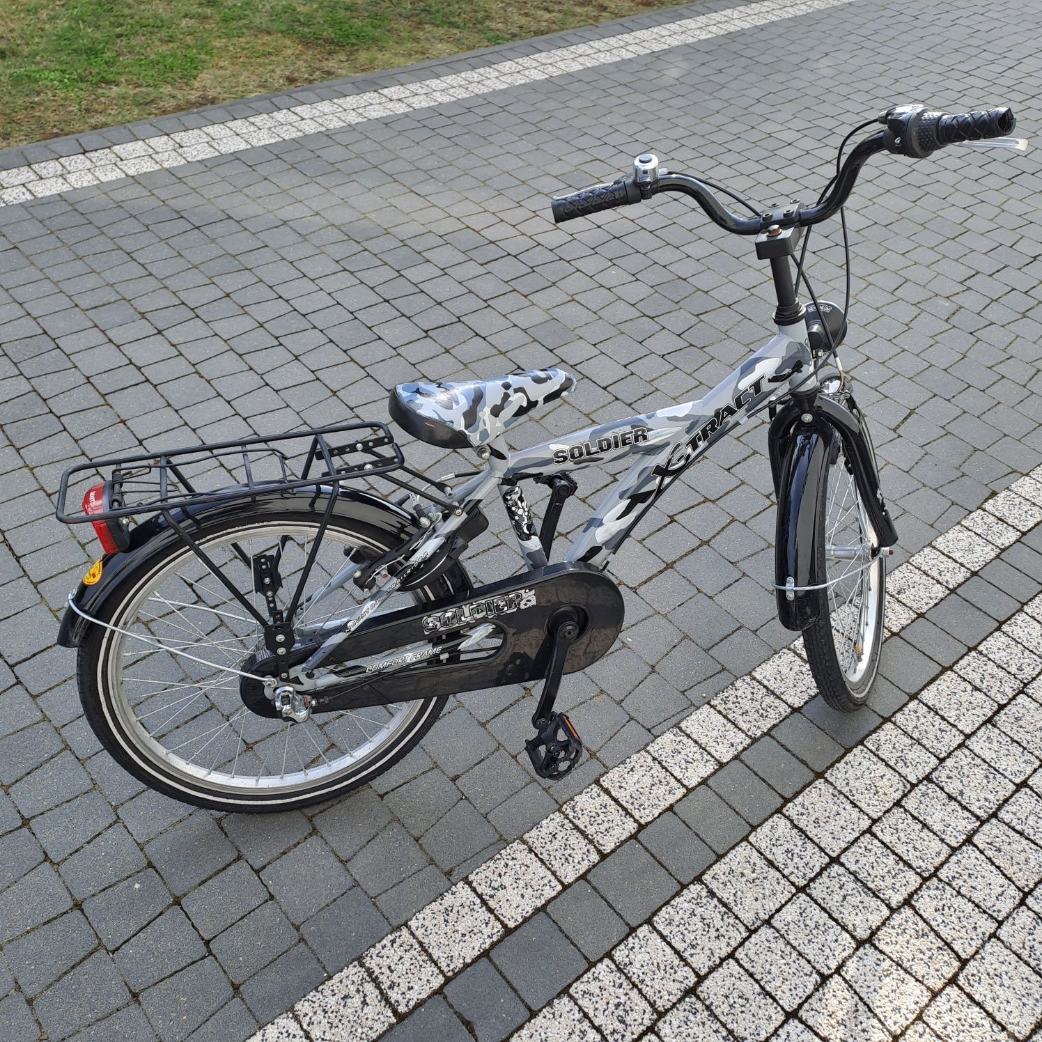 Rowerek 20" dla 7-11 latka X tract Soldier 3 biegi Shimano w piaście