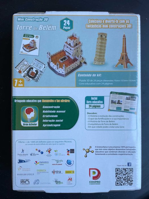 PUZZLE 3D EDUCATIVO SCIENCE4YOU + LIVRO EDUCATIVO + 100€ BILHETE MUSEU