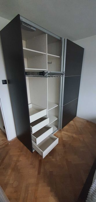 Szafa przesuwna BRW Flex Wenge Lustro