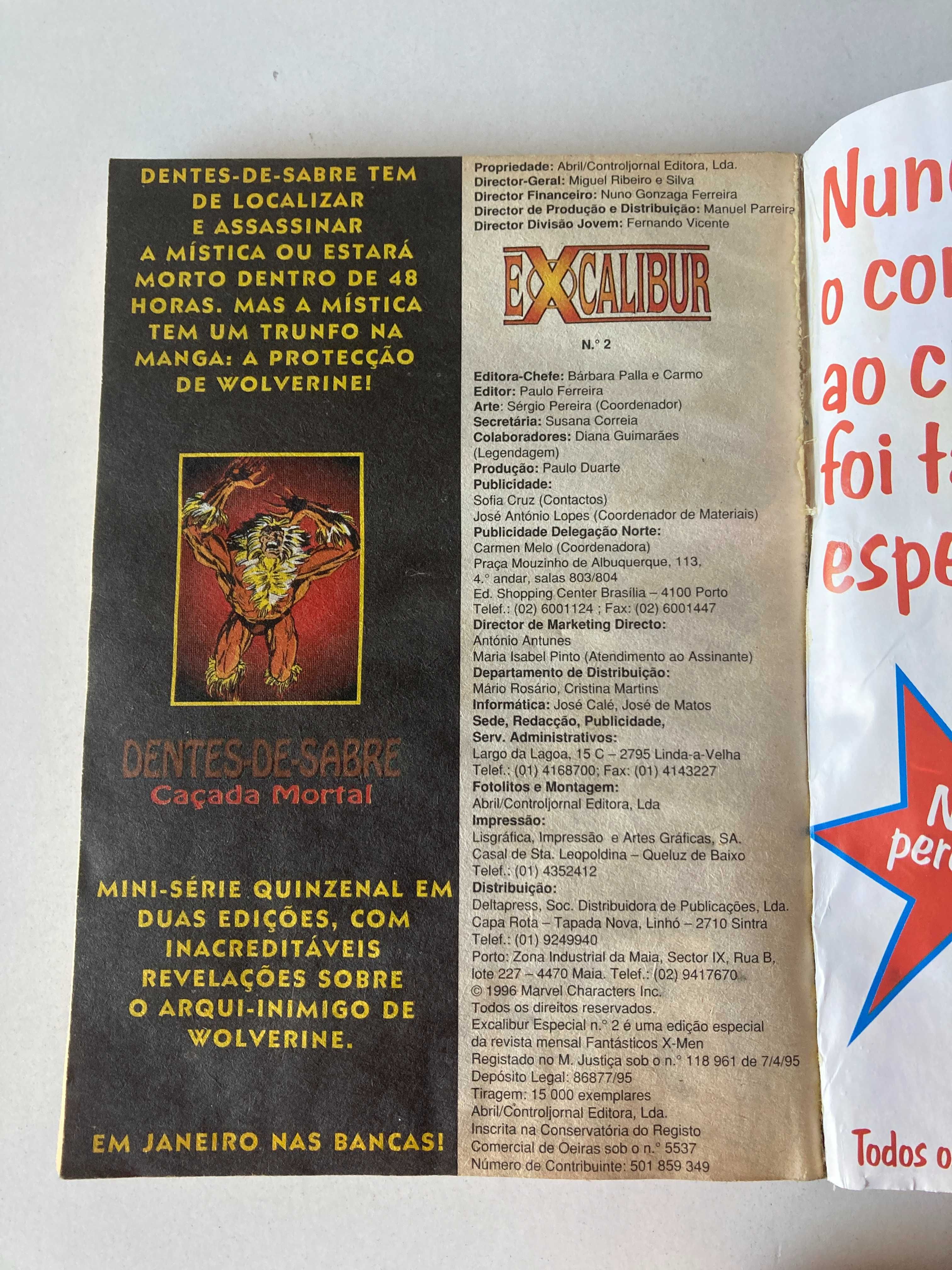 Excalibur Especial Nº2 (1996) - HQ Banda desenhada Português PT