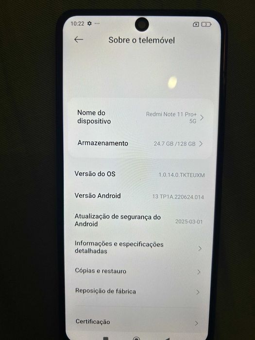 Redmi note 11 pro+ 128gb 5G