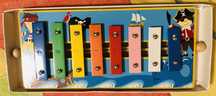 Cymbałki. Drewniany ksylofon  Wooden Xylophone 8 tonów
