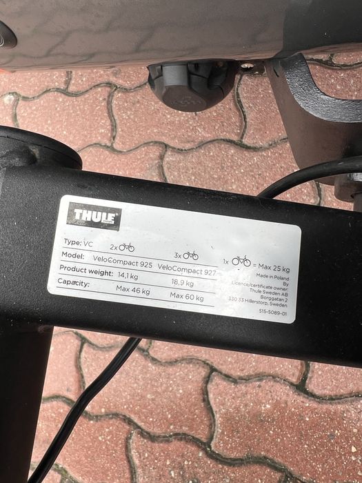 Bagażnik na 3 rowery Thule VeloCompact 927