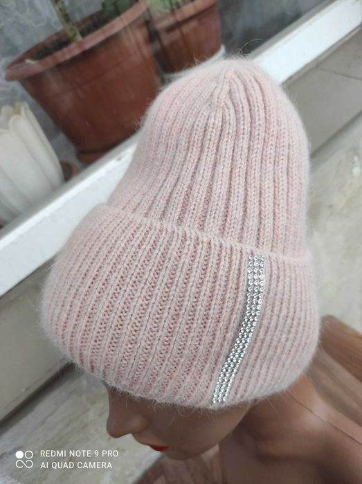 Шапочка из ангоры 56-58 р.