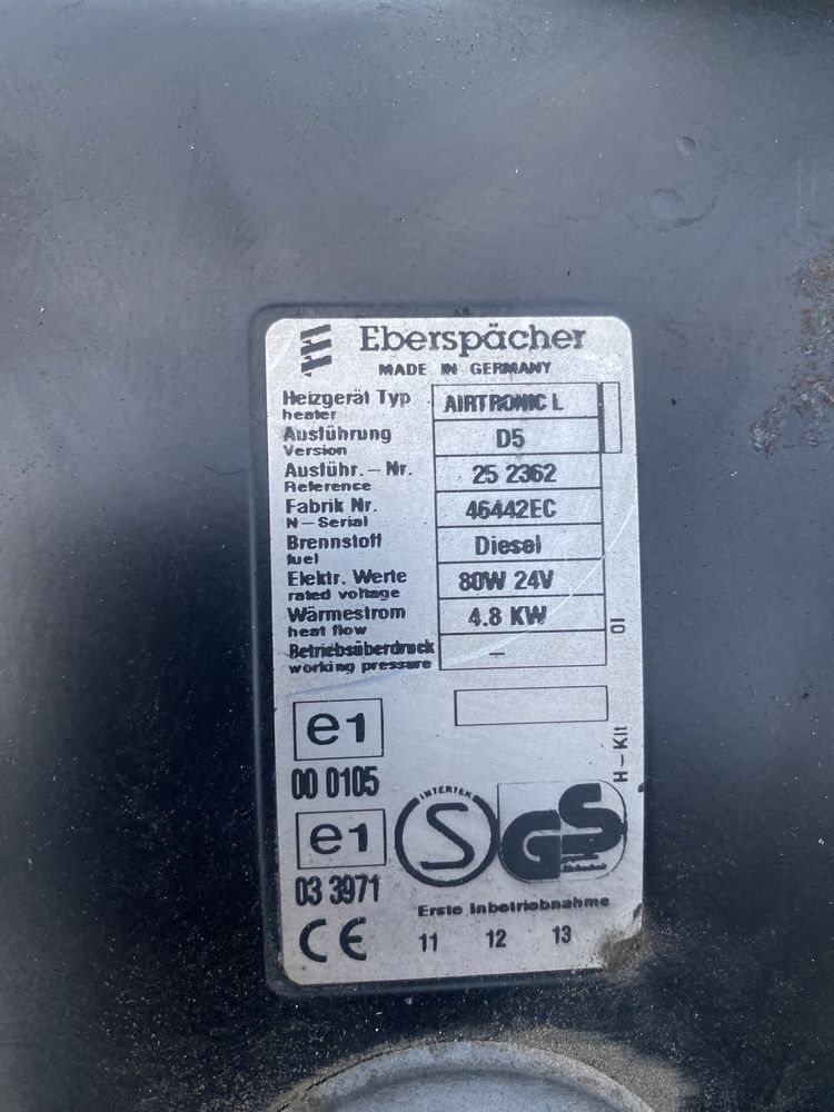 Автономка Eberspacher 4.8 KW 80 24w