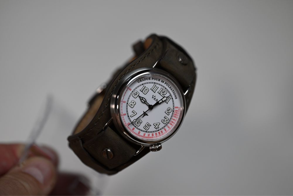 Zegarek okopowy Vario 1918 Medic 1918, biała tarcza emalia,