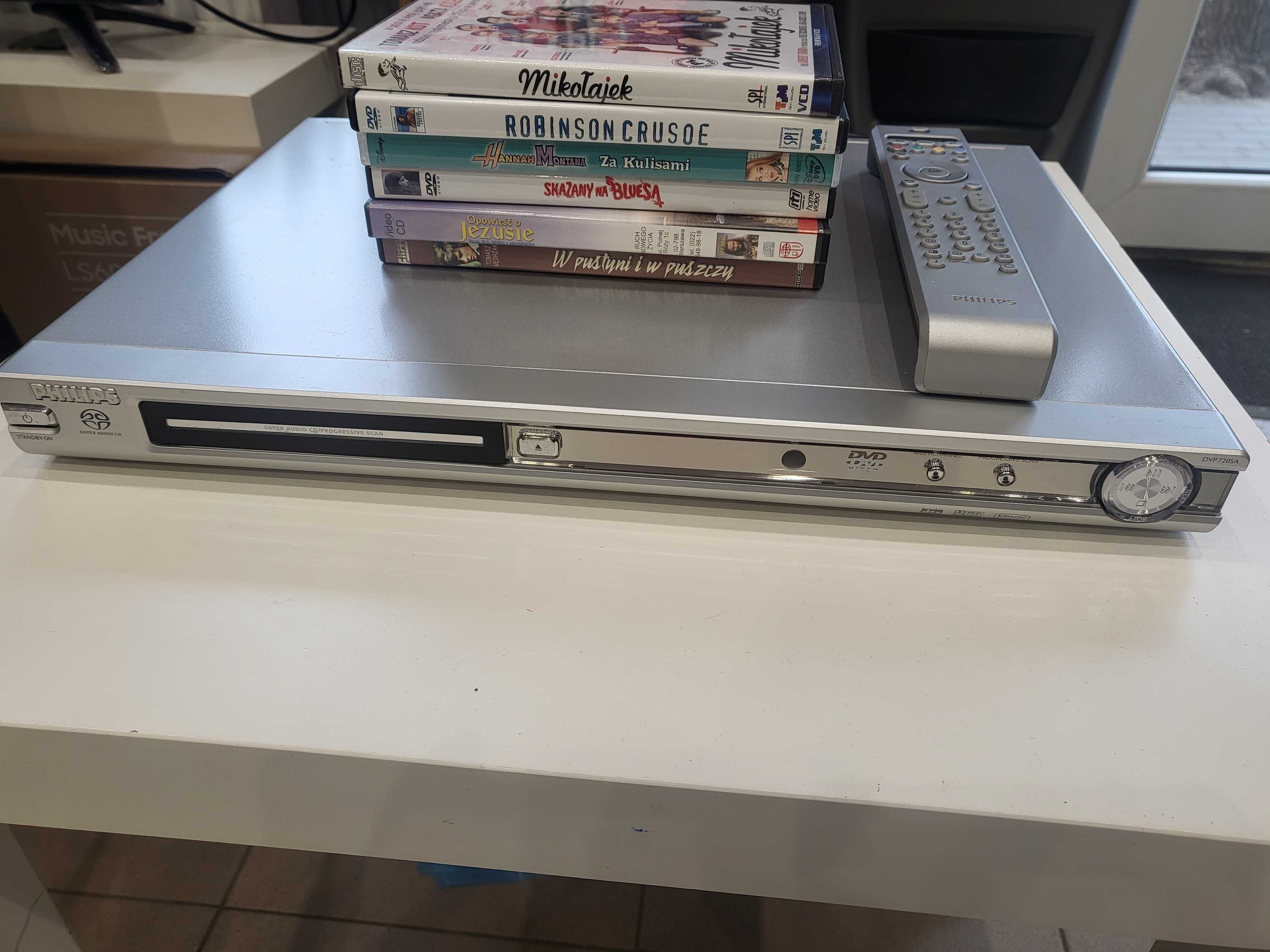 Odtwarzacz DVD/SACD  DVP720SA/02/ super stan+ pilot+ Filmy
