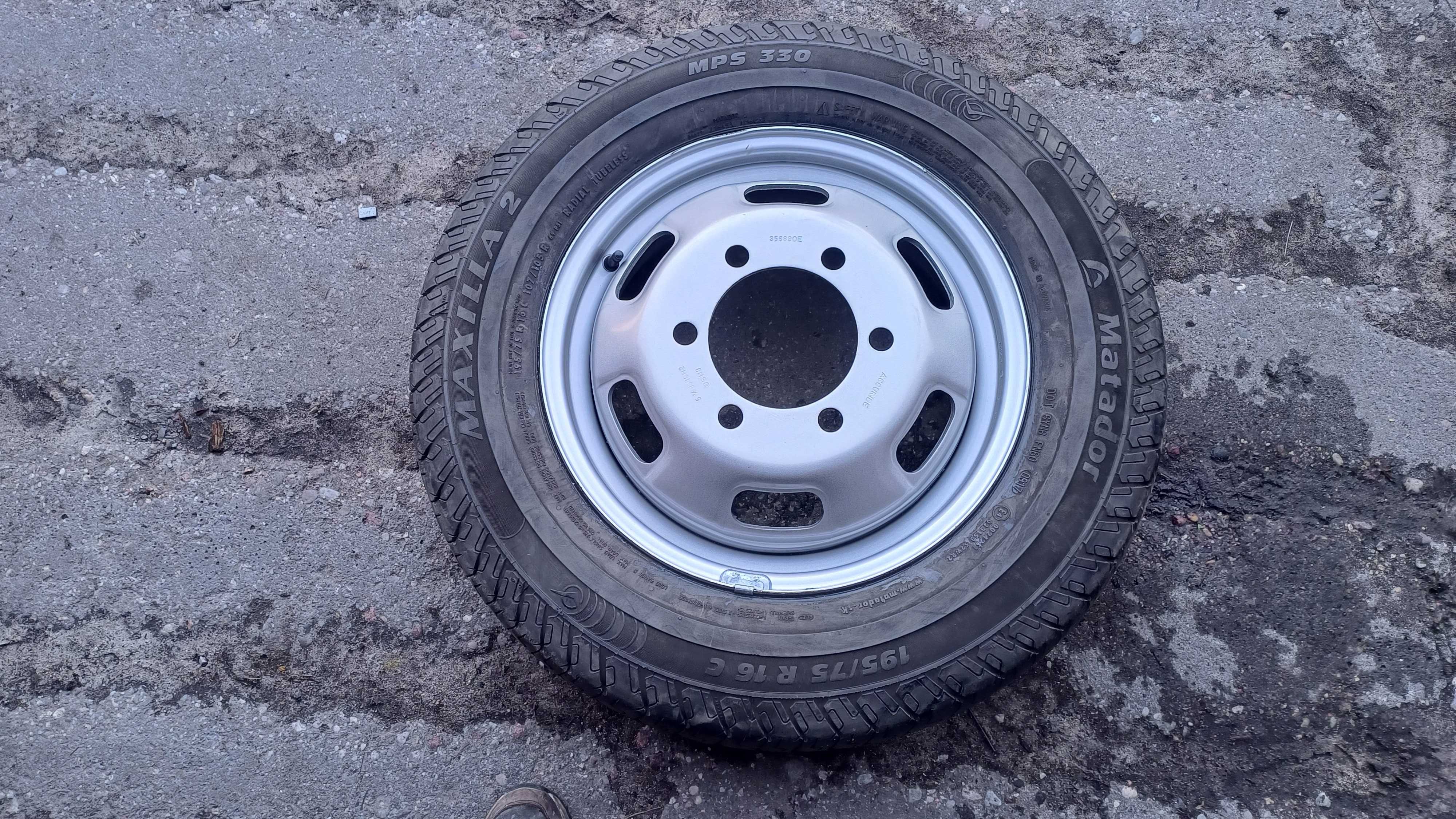 Koło zapasowe Iveco Daily bliźniak 195/75 R16C 6x170
