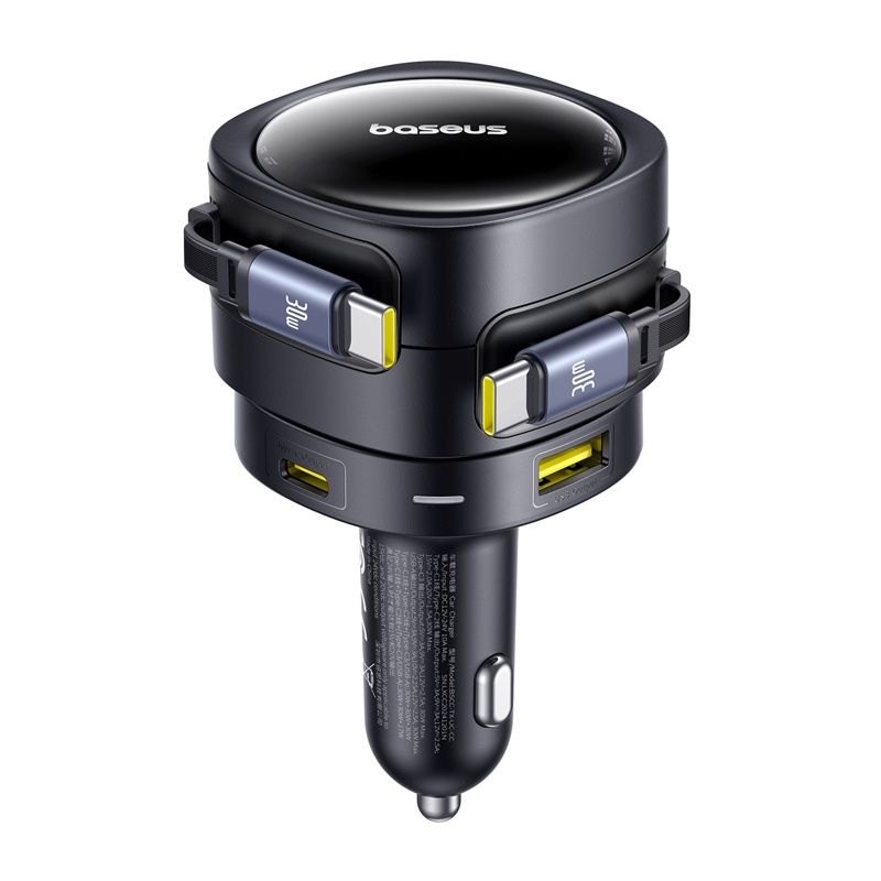 Ładowarka Samochodowa Baseus 90W 2Xusb-C 2Xusb-A 4 Urządzenia