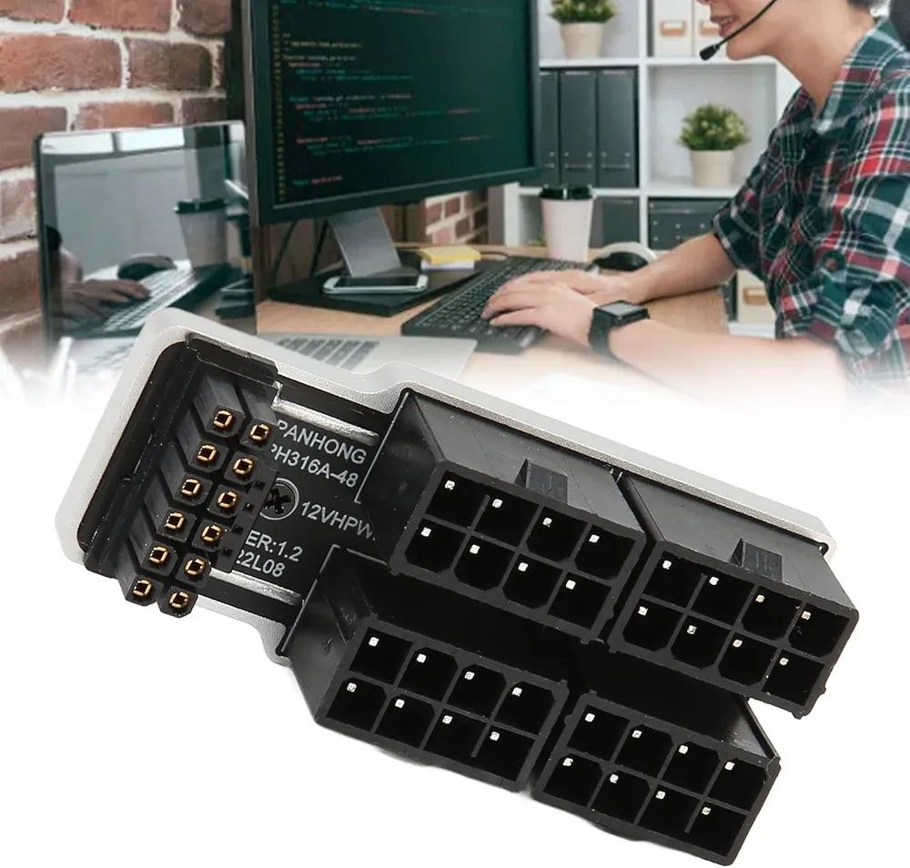Карта адаптера живлення GPU, 4x8P до 12VHPWR 12P Plus 4P ATX3.0 PCIe 5