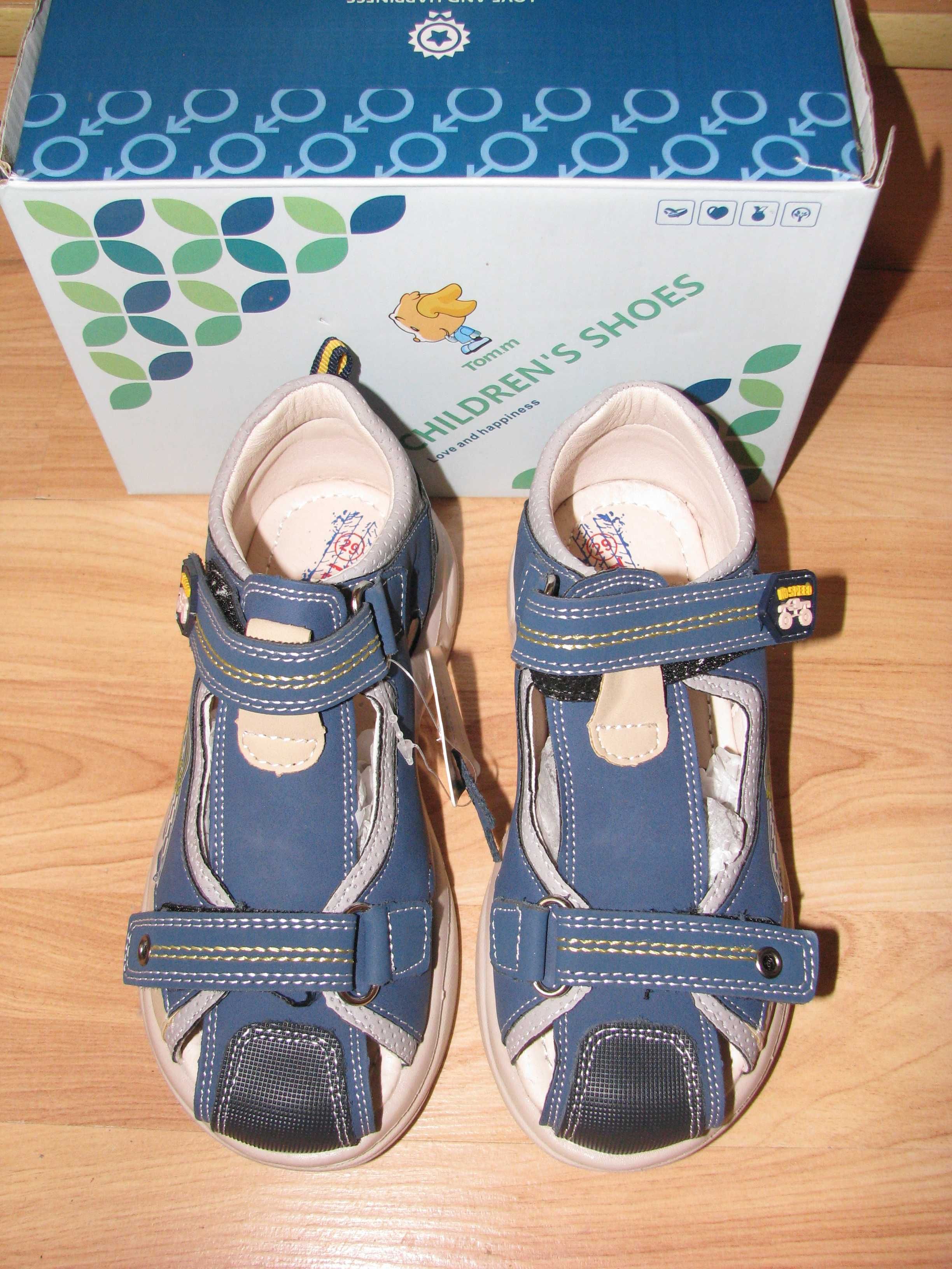 Продам новые ортопедические сандали Tom.m 29 размера для мальчика