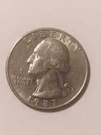 Копійка United States of America Quarter Dollar Liberty 1987