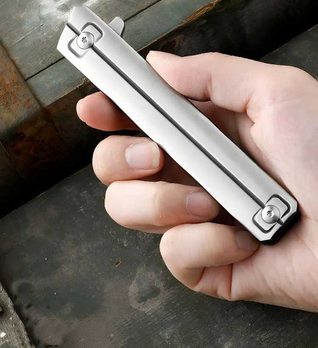 NÓŻ składany taktyczny EDC z ostrzem Tanto lekki, blokada stal D2 NS19