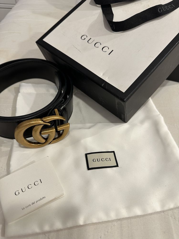 Pasek gucci czarny