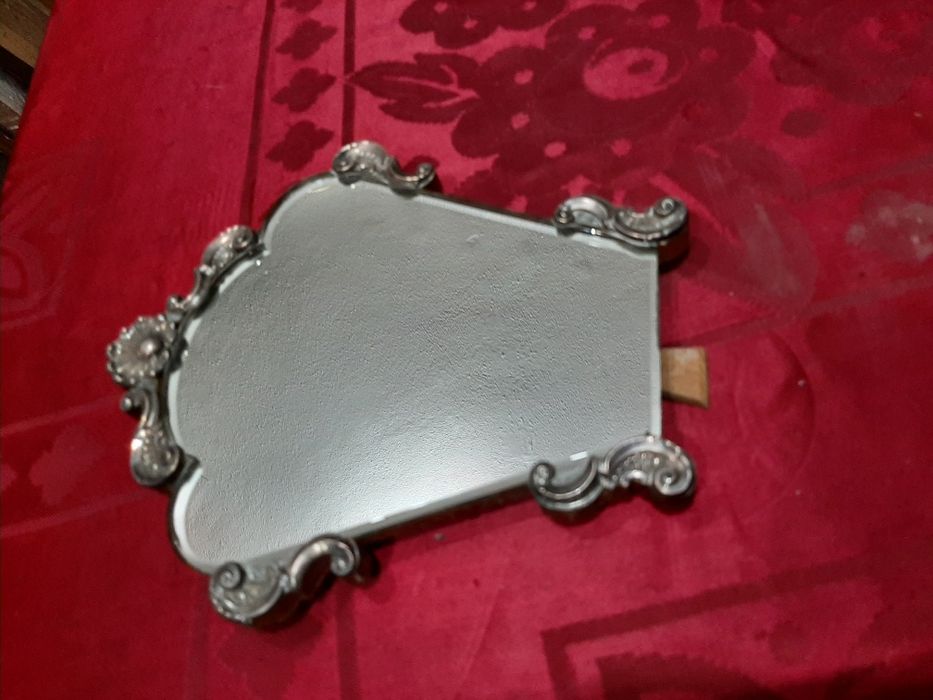 Espelho Trapezoidal em prata cristal
