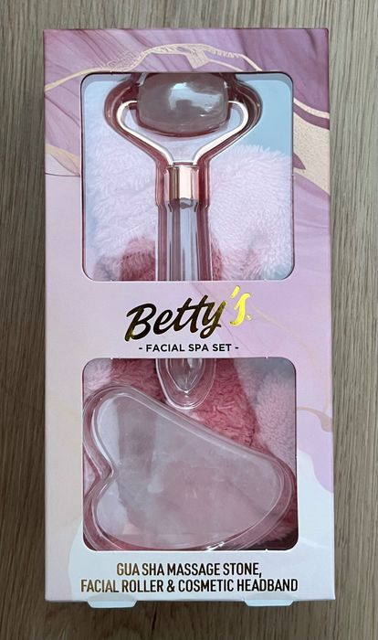 Masażer do twarzy gua sha opaska do włosów pielęgnacja zestaw