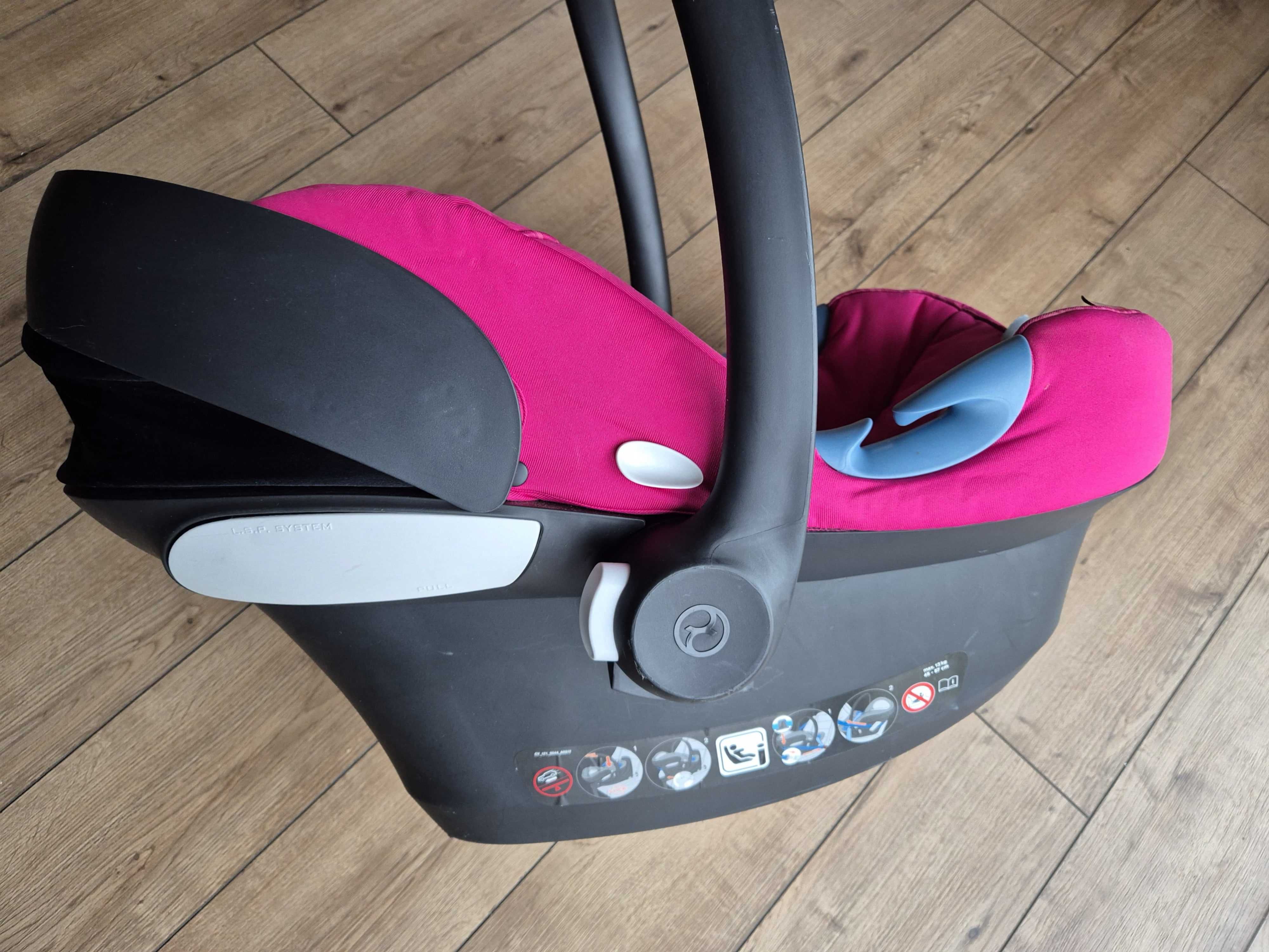 Fotelik Cybex aton M i-size z czujnikiem SensorSafe - super stan