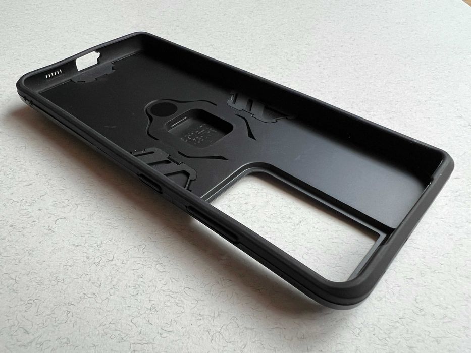 Samsung Galaxy S21 Ultra чохол Iron Grip підставка чорний пластик