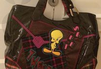 Mala castanha verniz Braccialini (original)