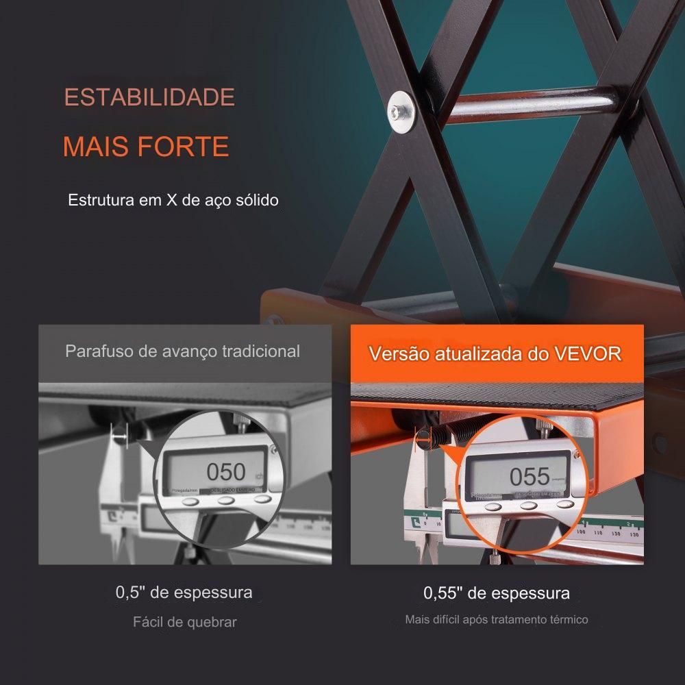 Plataforma de Elevação de Motocicleta Hidráulica de 500 kg