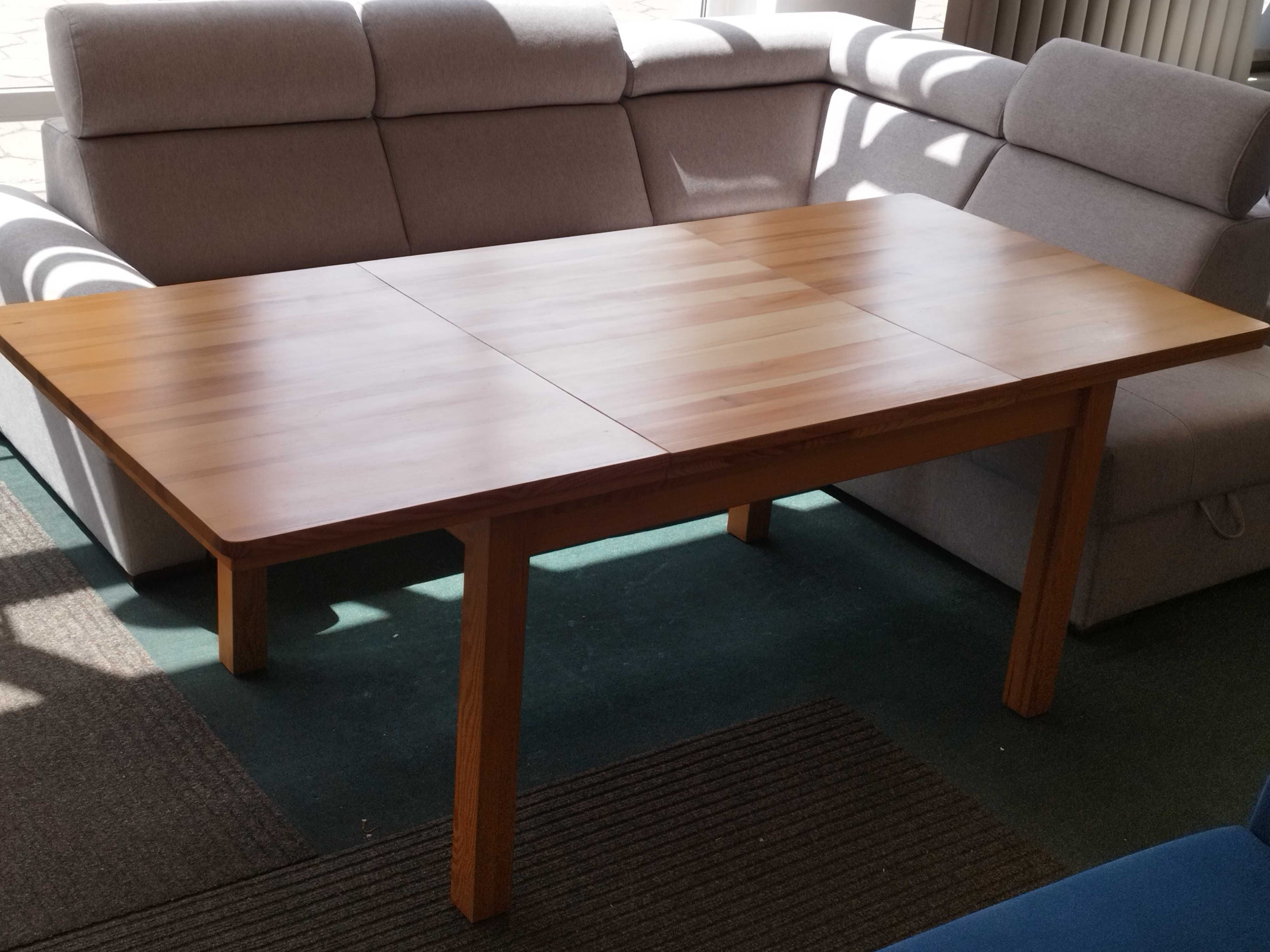 Stół z litego drewna sosnowego 140- 215 x 100 cm