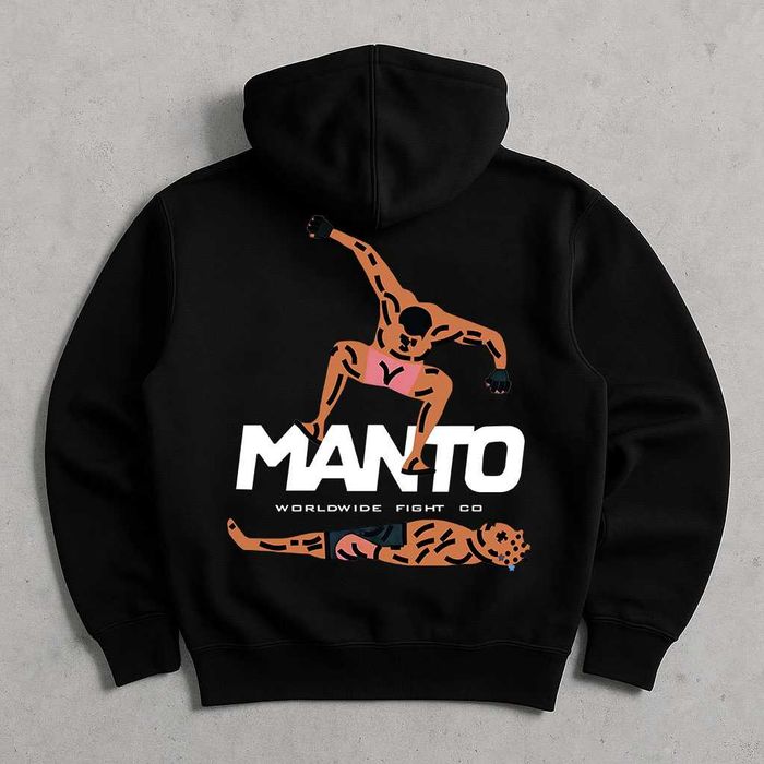 Черная кофта - Худи MANTO Stomp  (XS S M L XL) Манто