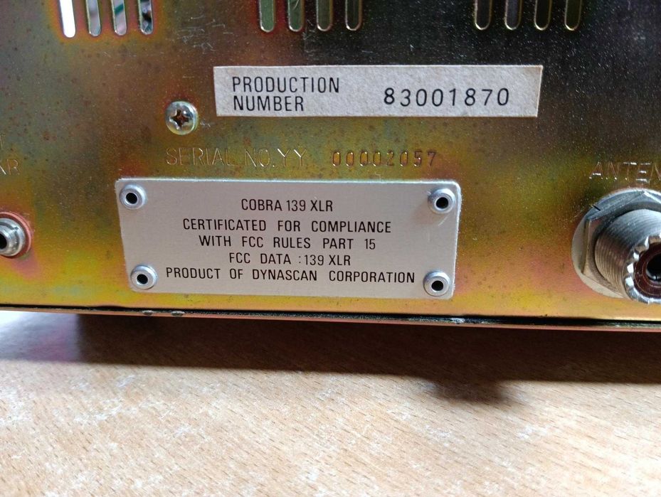 Radio Cobra Base 139XLR  AM/SSB