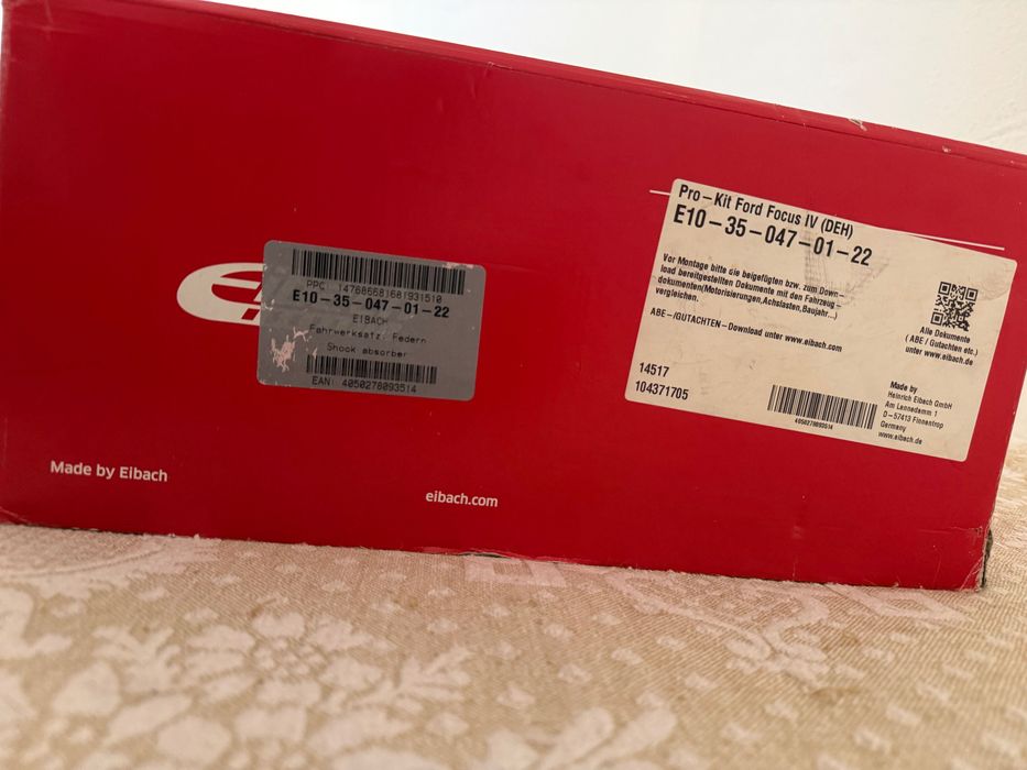 Molas Eibach Pro-Kit – Ford Focus IV