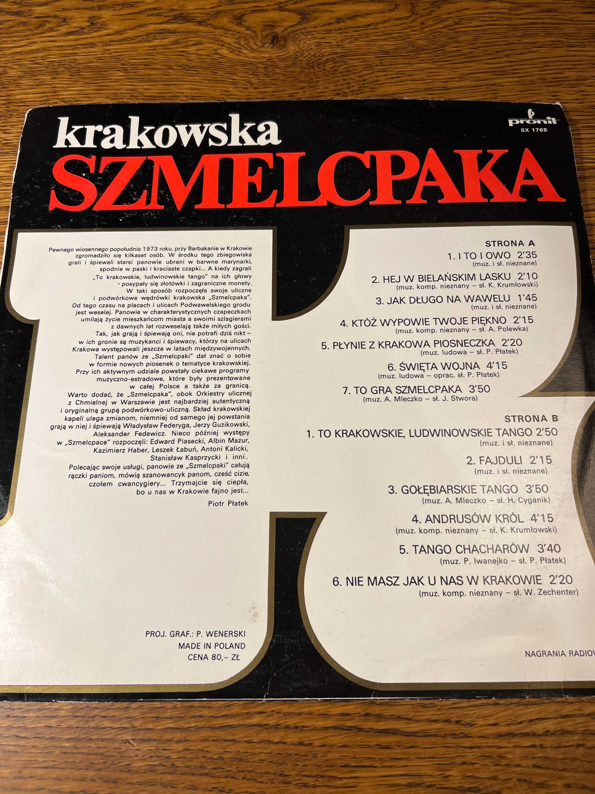 winyl - krakowska SZMELCPAKA - SX 1768