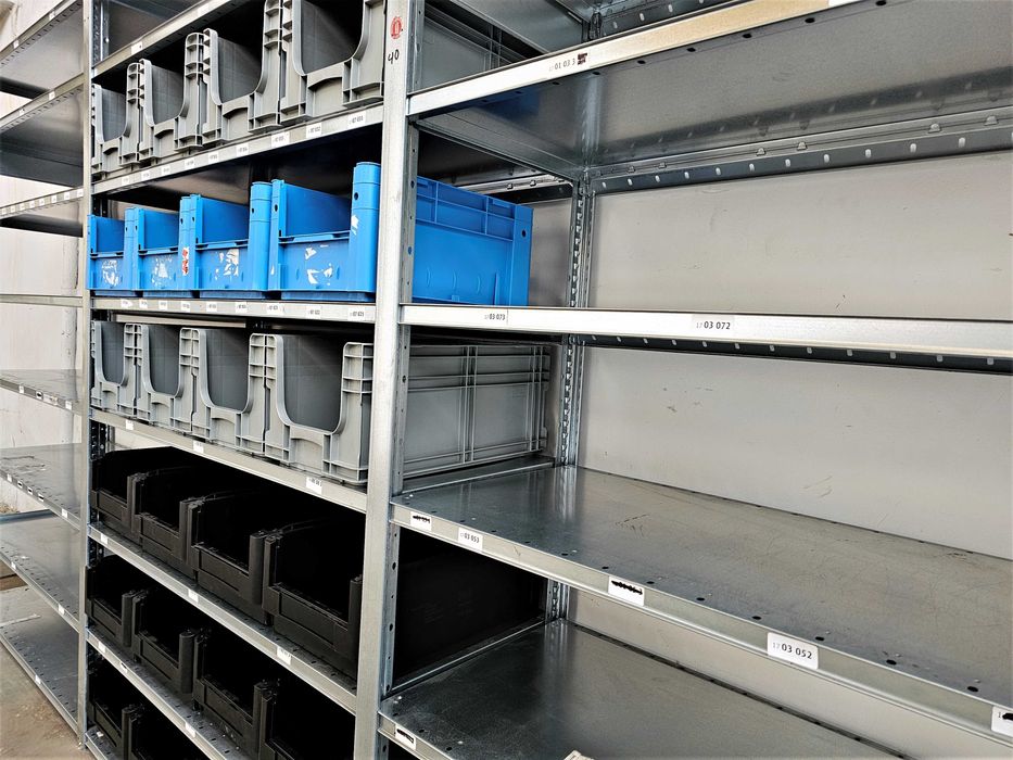 Regał Magazynowy 50x210x393/21p Metalowy Ocynk Garaż Warsztat Piwnica