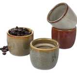 Autumnlife Filiżanki do espresso, 4 x 60 ml, kamionka, podwójne ściank