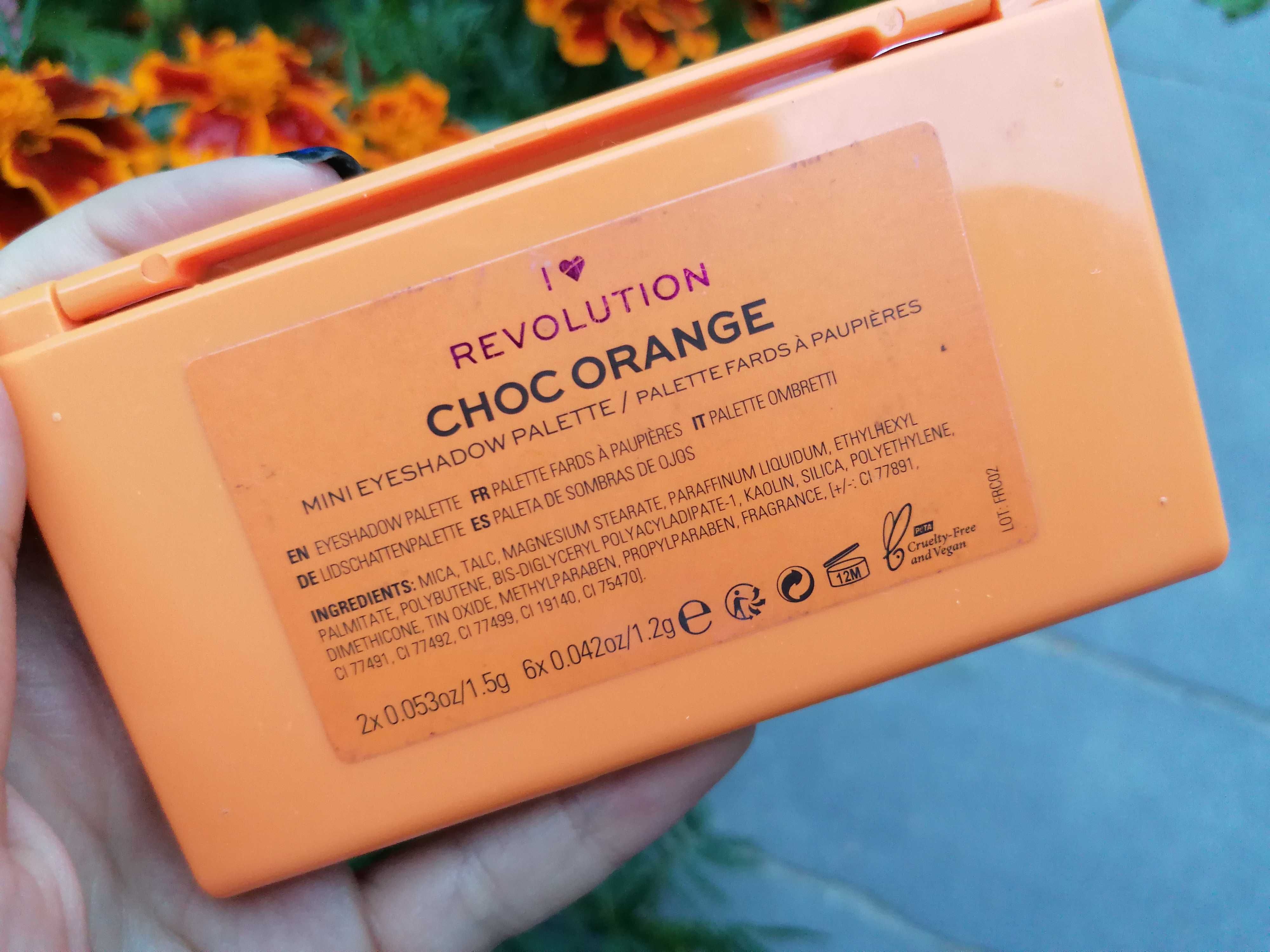Makeup Revolution Mini Orange Chocolate Paleta Cieni do Powiek