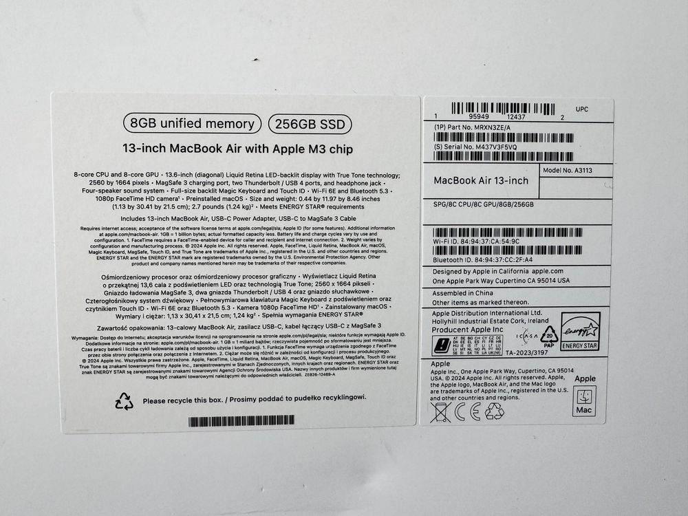 Apple Mac Book Air M3