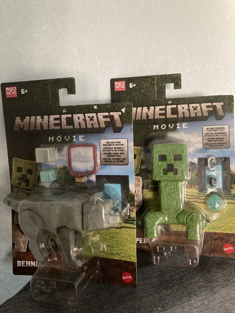 Фігурки майнкрафт minecraft кріпер вовк денніс