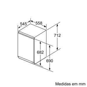 Arca frigorífica encastrável BALAY 3GI1047S