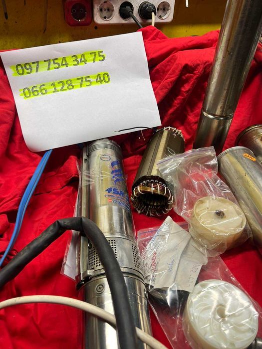 Ремонт скважинних насосов "Педролло"(Pedrollo),"Водолей,"Dongyin"