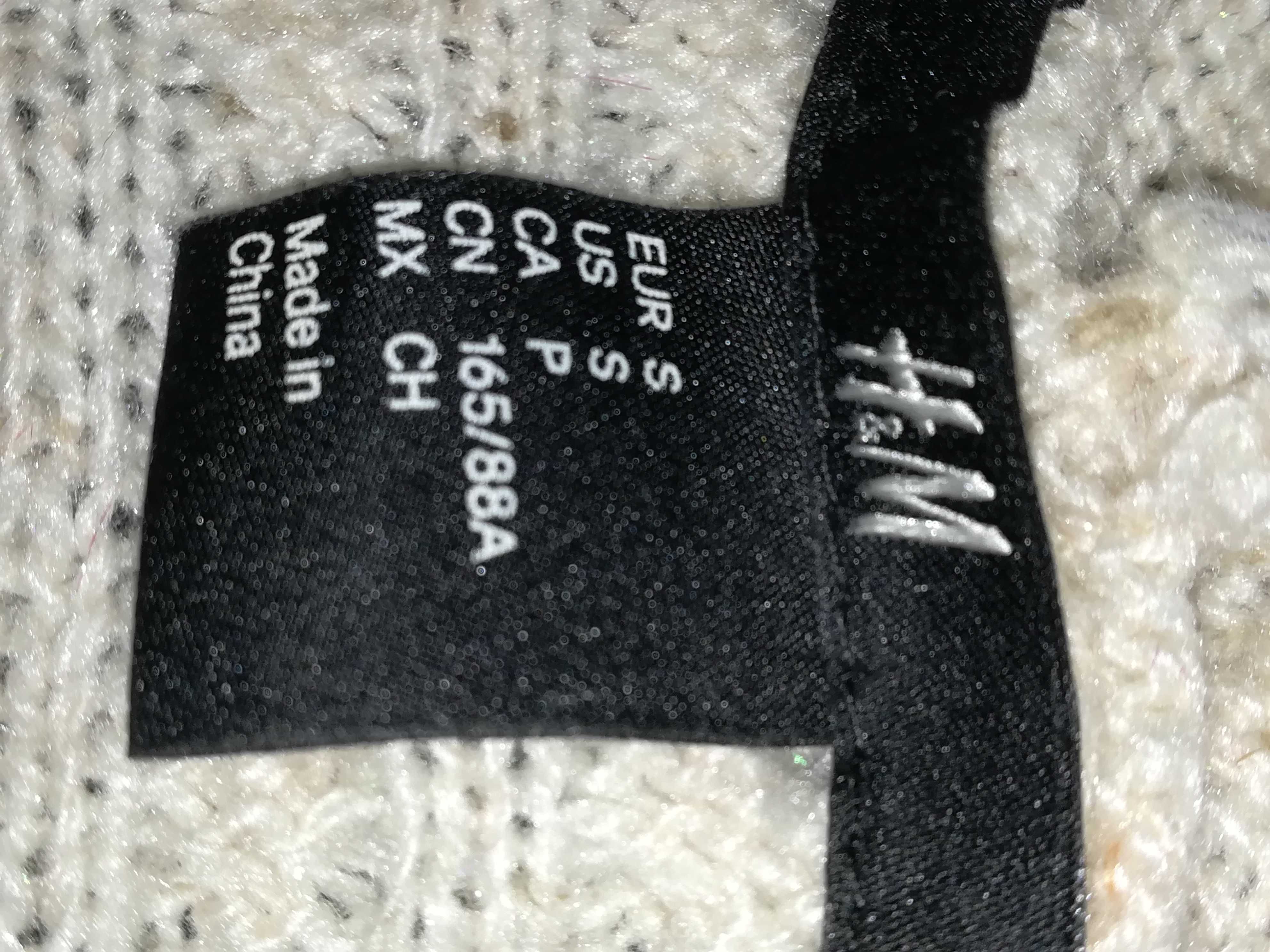 Damski sweter H&M 36 38 S M kardigan narzuta