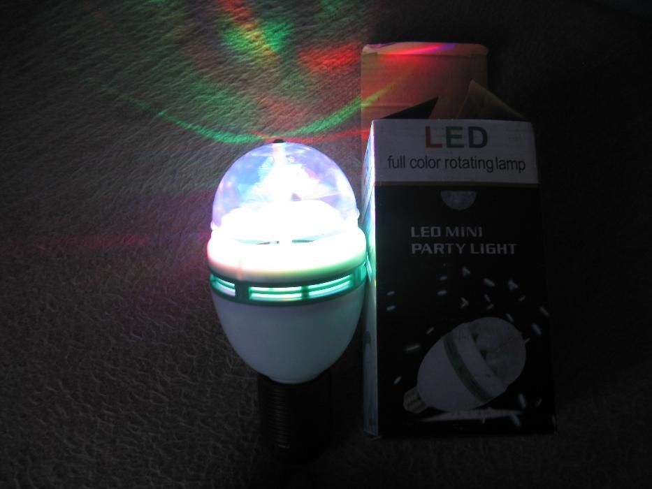 Żarówka,kula LED: DISCO i projekcyjna