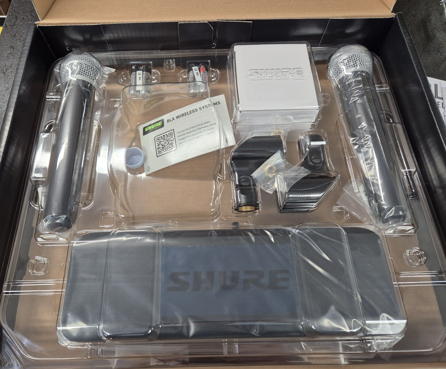 Zestaw mikrofonów SHURE BLX288E/PG58-H8E COMBO, Komis Jasło Czackiego
