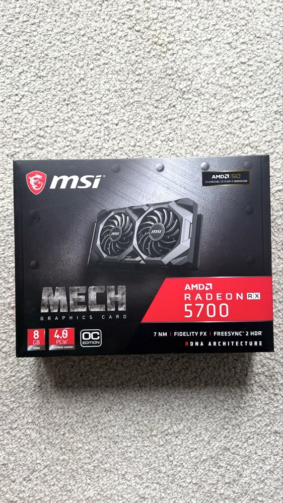 MSI Radeon 5700 Mech OC 8GB