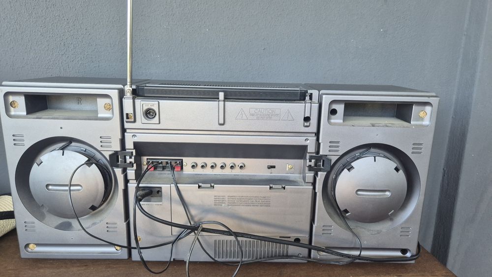 Wieża Philips D8678 Double Deck – retro, sprawna, magnetofon, radio