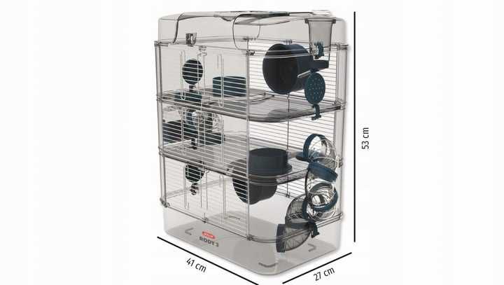 Zolux Klatka Dla GRYZONI Myszy Chomika RODY TRIO różne kolory